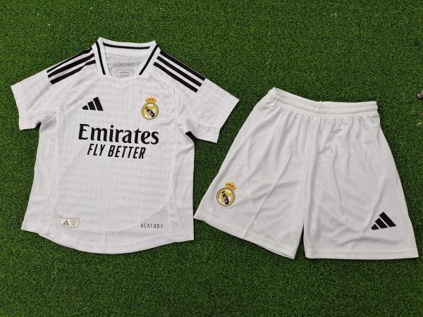 24-25 Real Madrid Home Kids Kit - Image 2