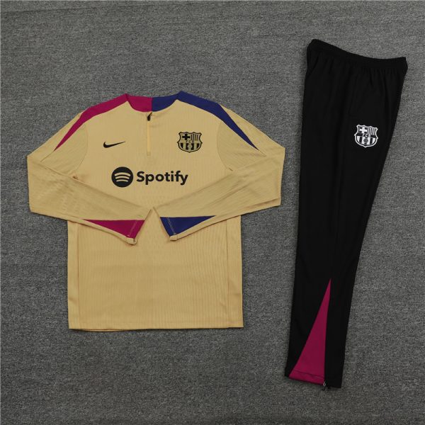24 -25 Fc Barcelona Half Zipper Tracksuit - Image 2
