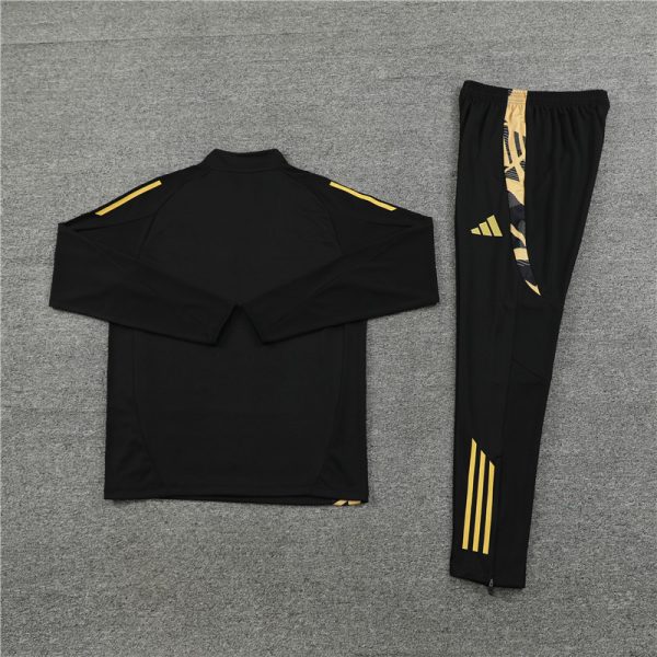 24 -25 Real Madrid Black Hlaf Zipper Tracksuit - Image 4