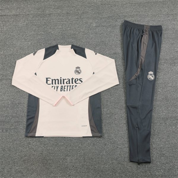 24 -25  Real Madrid Half Zipper Tracksuit - Image 3