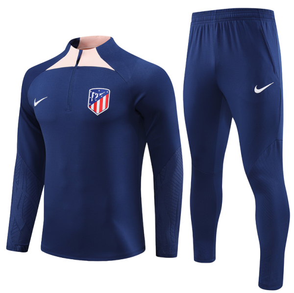 23 -24 Atlético Madrid Hlaf Zipper Tracksuit