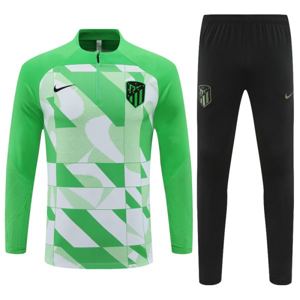 23 -24 Atlético Madrid Hlaf Zipper Tracksuit - Image 2