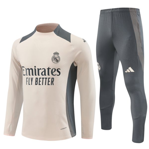 24 -25  Real Madrid Half Zipper Tracksuit - Image 2