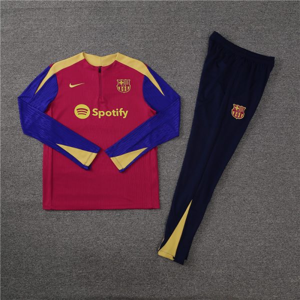 24 -25 Fc Barcelona Half Zipper Tracksuit - Image 2