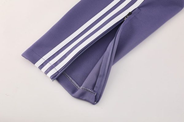 25/26 Manchester United Purple  Full Zipper Tracksuit - Image 8