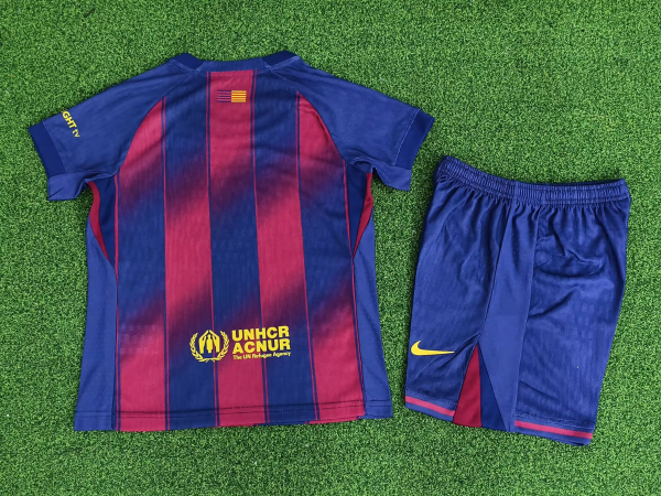 25/26 Fc Barcelona Home Kids Kit - Image 3