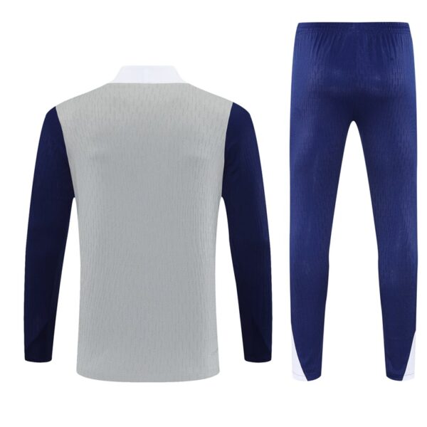 25/26 Tottenham Grey Half Zipper Tracksuit - Image 6