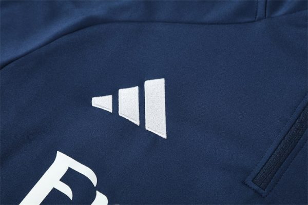 25/26 Arsenal Royal Blue Half Zipper Tracksuit - Image 5