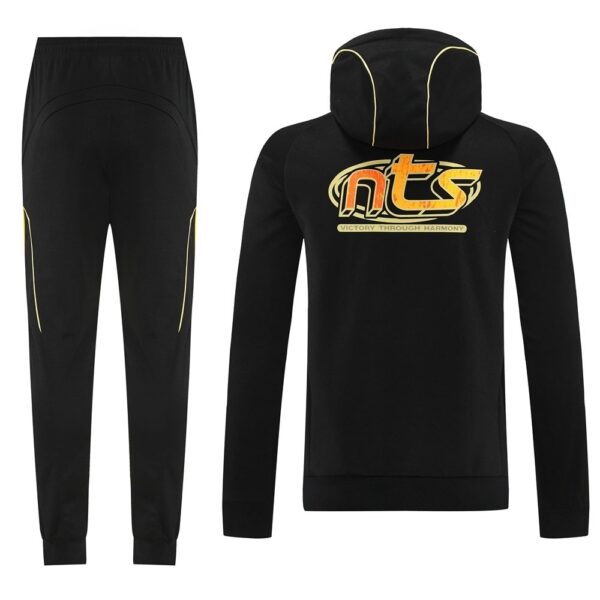 25/26 Arsenal Black Hoodie Tracksuit - Image 6