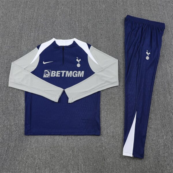 25/26 Tottenham Royal Blue Half Zipper Tracksuit - Image 2