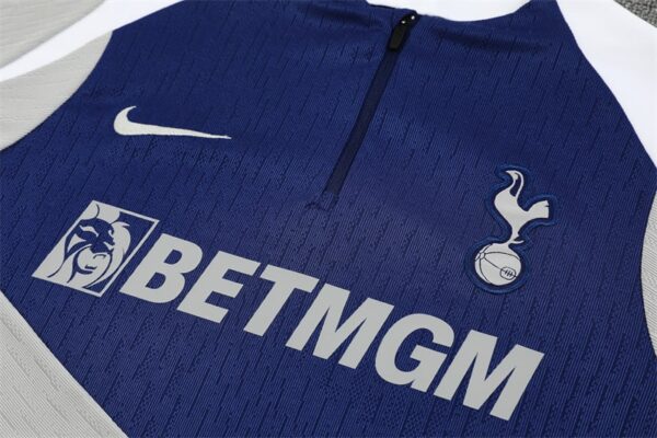 25/26 Tottenham Royal Blue Half Zipper Tracksuit - Image 3