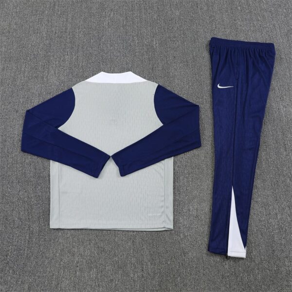 25/26 Tottenham Grey Half Zipper Tracksuit - Image 5