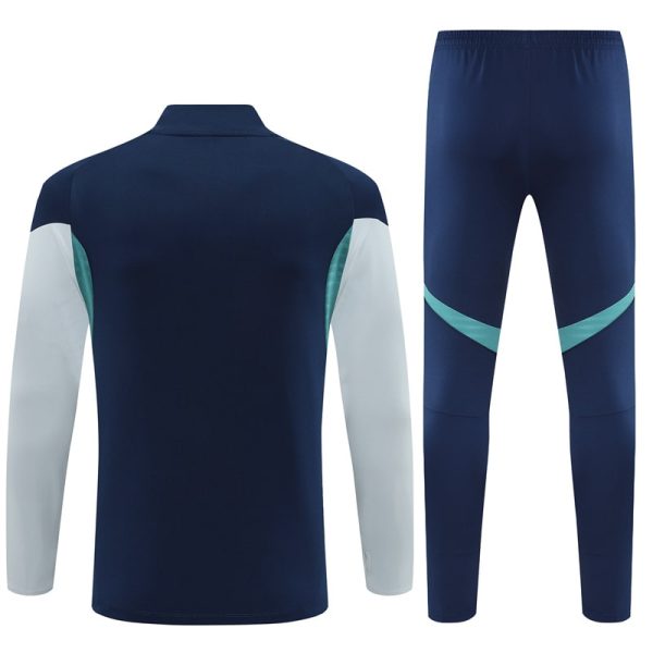 25/26 Arsenal Royal Blue Half Zipper Tracksuit - Image 7