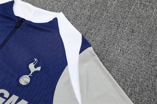 25/26 Tottenham Royal Blue Half Zipper Tracksuit - Image 4